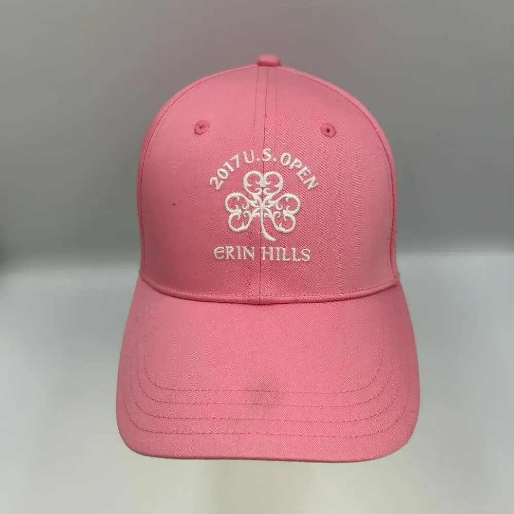 US Open 2017 Erin Hills USGA Member Pink Golf Hat Cap Adjustable Strap Casual